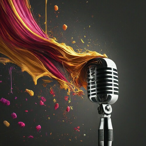 image fx create music microphone colour monochrome and (4)